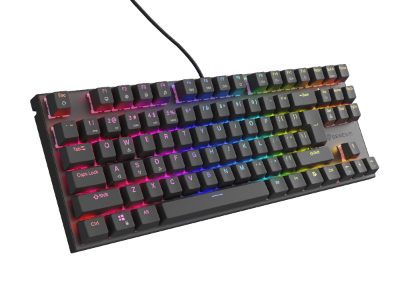 THOR 303, Mechanical Gaming Keyboard, Wired, US, Outemu Peach Silent, Black
