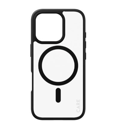 CARE Flagship Case, Back cover, Apple, iPhone 16 PRO, Recycled plastic, Black, MagSafe