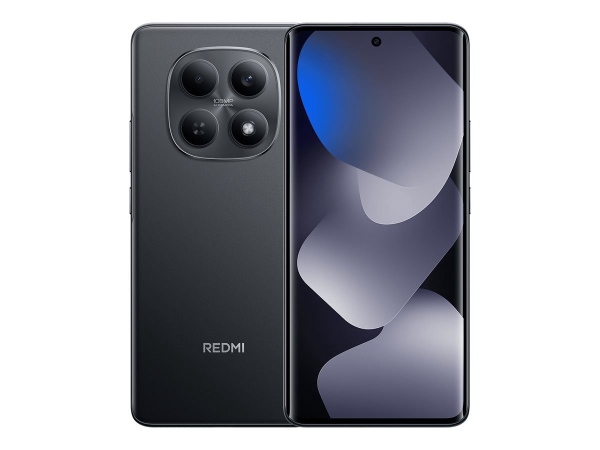 Redmi, Note 15, Black, 6.77 ", AMOLED, 1080 x 2392 pixels, Mediatek, Internal RAM 8 GB, 256 GB, Dual SIM, 4G, Main camera resolution 108 MP, Secondary camera resolution 20 MP, Android, 15, 6000 mAh
