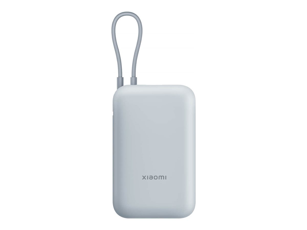 Xiaomi Power Bank (Integrated Cable), 10000 mAh, USB-A/USB-C/USB-C cable, Ice Blue