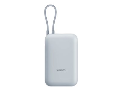Xiaomi Power Bank (Integrated Cable), 10000 mAh, USB-A/USB-C/USB-C cable, Ice Blue