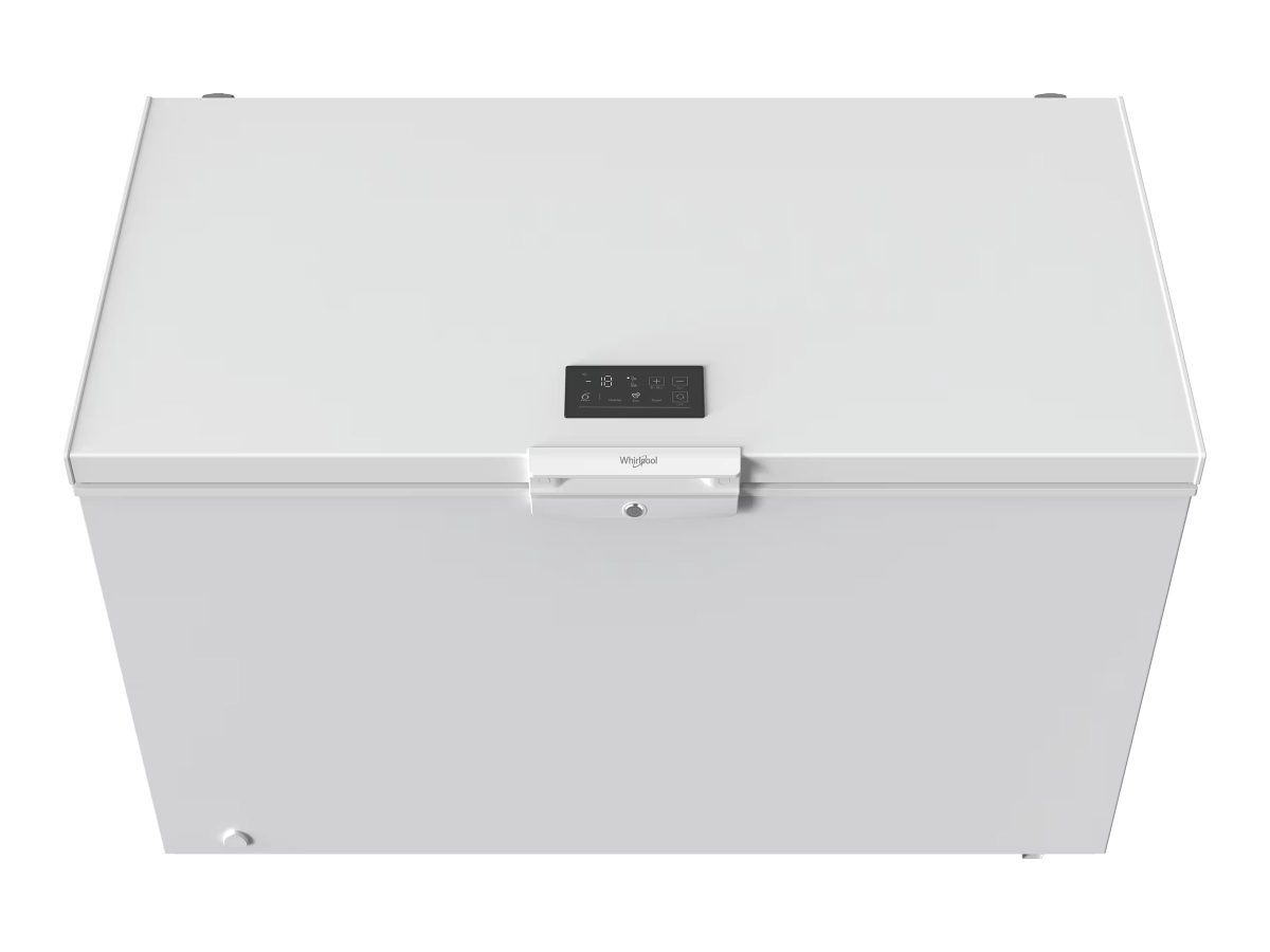 Whirlpool Freezer, W3RHS37EW1, Energy efficiency class E, Chest, Free standing, Height 85 cm, Total net capacity 371 L, Display, White