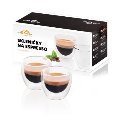 Espresso cups, ETA418193000, For espresso coffee, 2 pc(s), Dishwasher proof, Glass