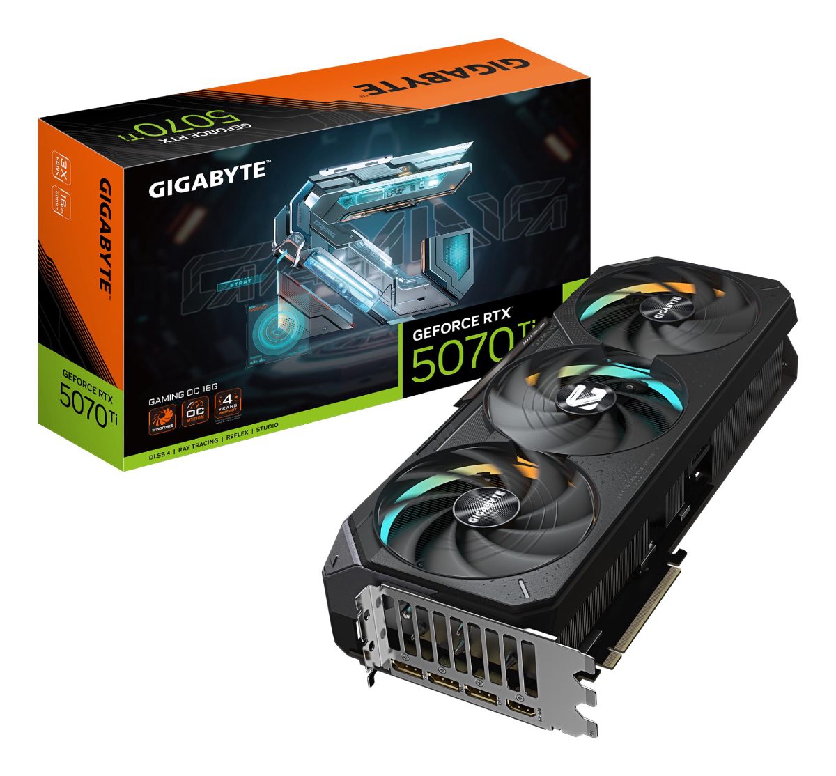 Gigabyte GeForce RTX 5070 Ti GAMING OC 16G, NVIDIA, 16 GB, GeForce RTX 5070 Ti, HDMI ports quantity 1, PCI-E 5.0