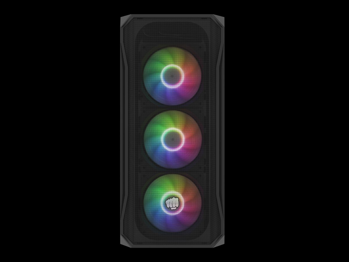 Fury PC Case, SHOBO SH4F RGB, Black, Midi-Tower