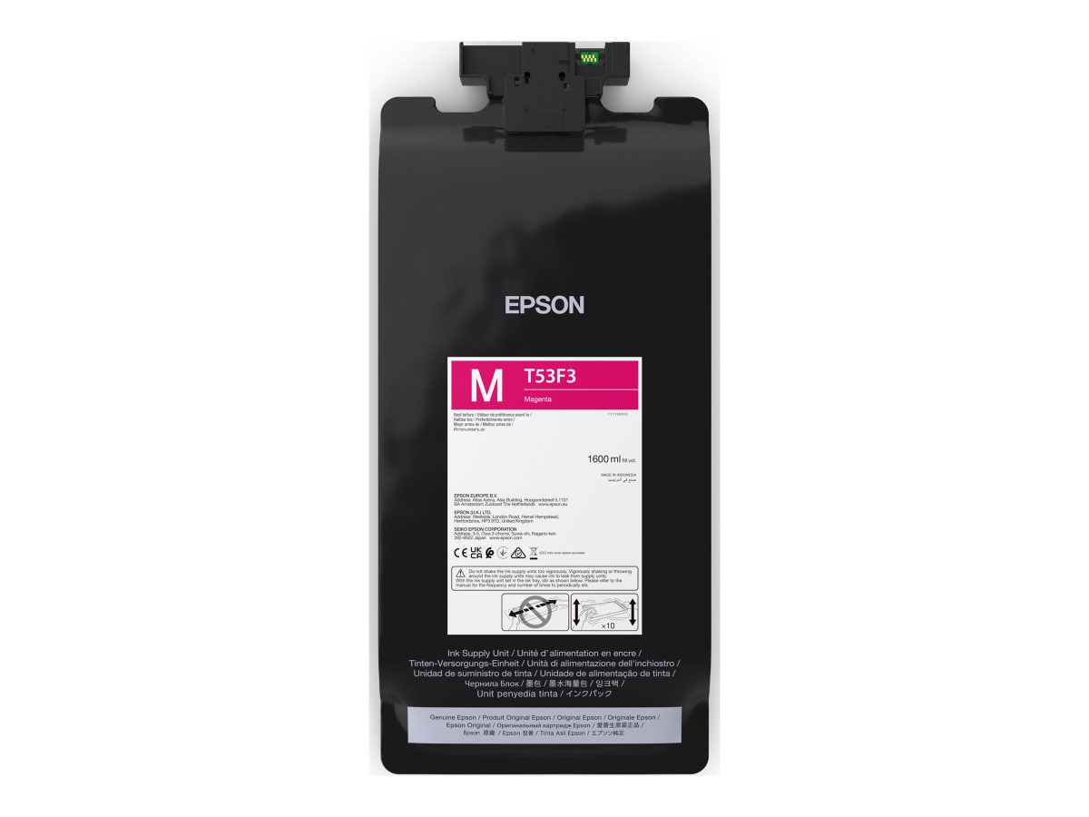Epson P-Series T53F30N Magenta IIPS Ink 1600ml, Epson C13T53F30N, Epson T53F3 - magenta - original - ink pouch, Epson UltraChrome Pro6, Magenta