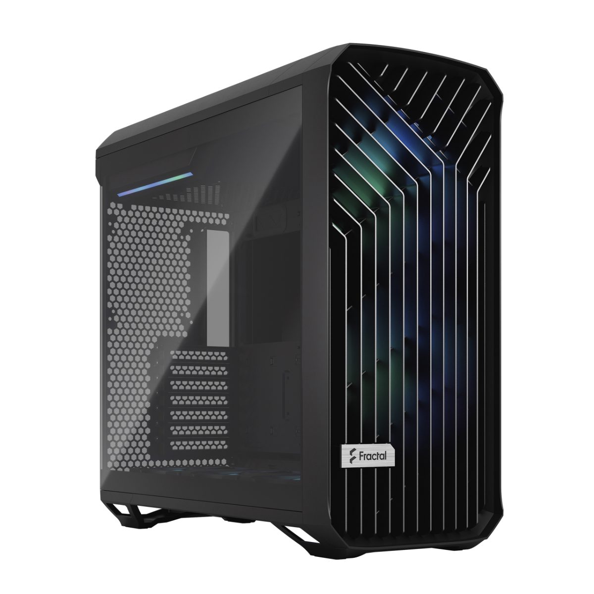 Torrent Compact RGB TG Light Tint, Side window, Black, ATX