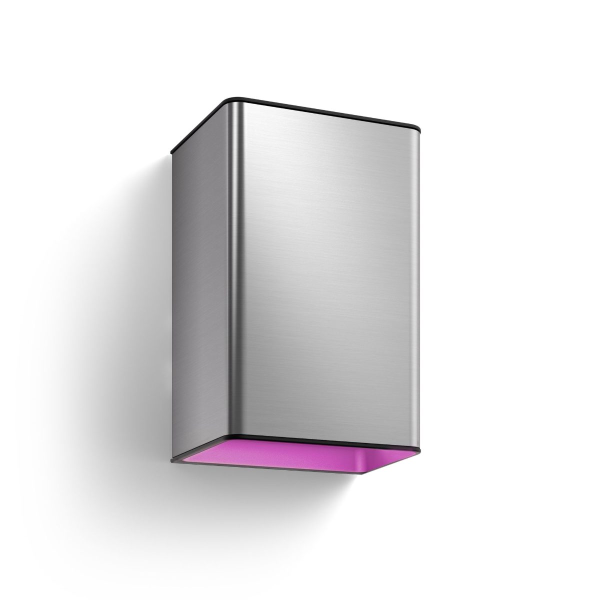 Philips Hue WCA Resonate Outdoor Wall Lantern, Inox, 8 W, 2000-6500 Hue White Colour Ambiance
