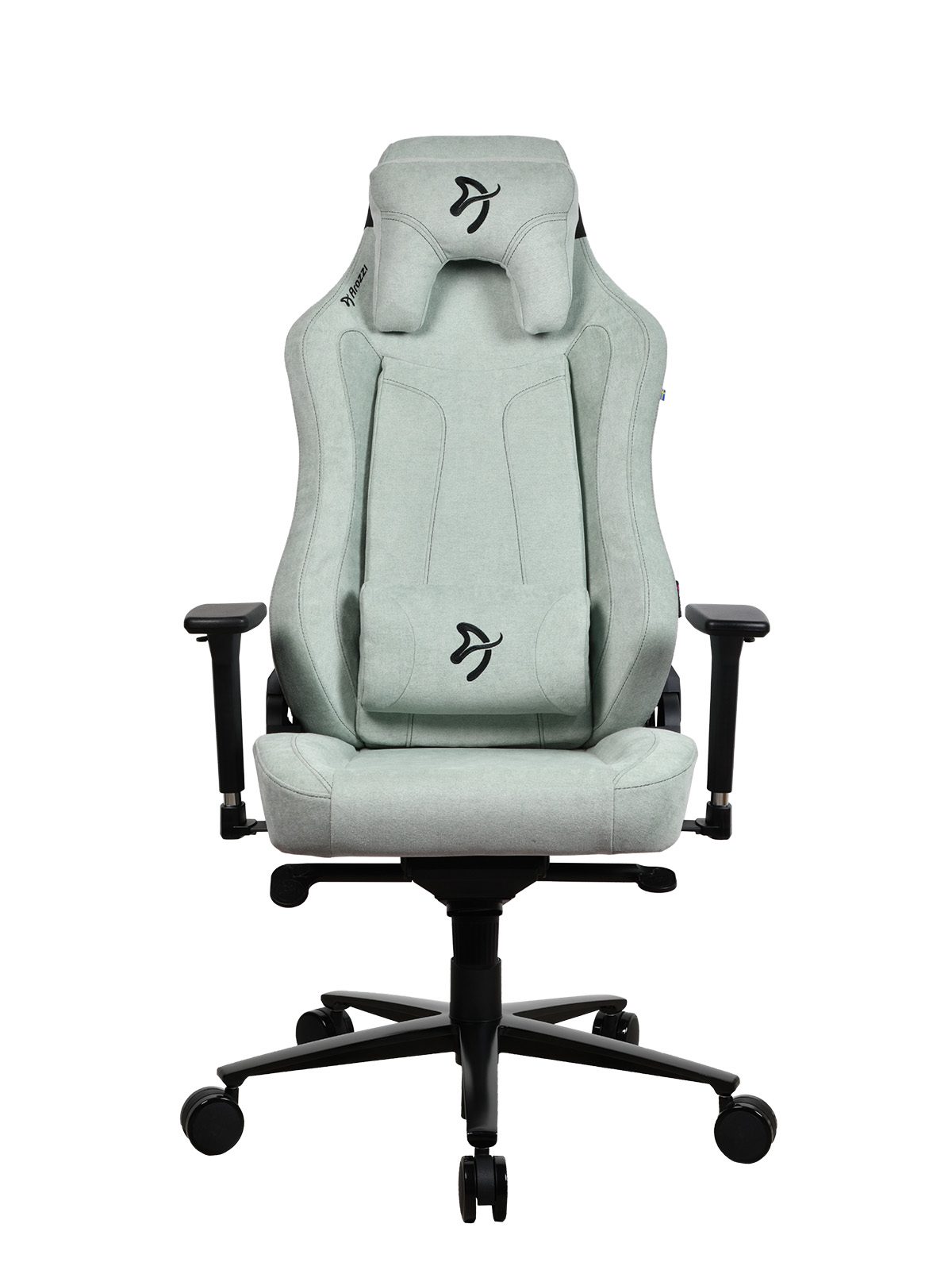 Arozzi Vernazza SoftFabric, Arozzi, Gaming Chair, Frame material: Metal; Wheel base: Aluminium; Upholstery: Soft Fabric, Pearl Green