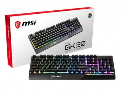 Vigor GK30, Gaming Keyboard, Wired, RGB LED light, US, Black