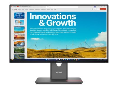 ThinkVision P24QD-40, 23.8 ", IPS, 16:9, 120 Hz, 6 ms, 2560 x 1440 pixels, 300 cd/m², HDMI ports quantity 1, Eclipse Black, Warranty 36 month(s)