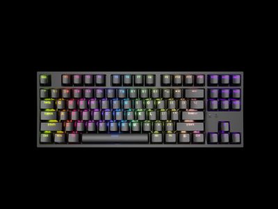 THOR 404 TKL, Mechanical Gaming Keyboard, Wired, US, Kailh Box Brown V2, Black, RGB