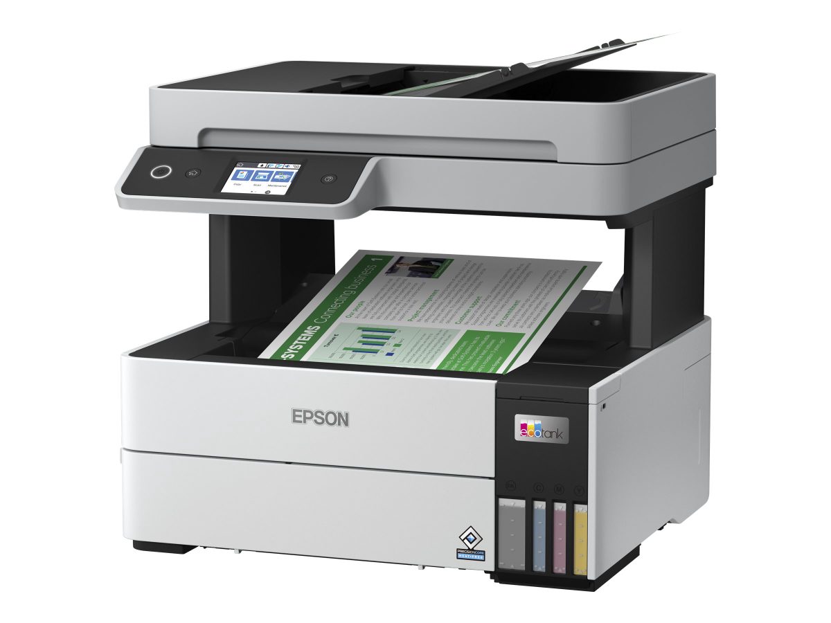 Multifunctional printer, EcoTank L6460, Inkjet, Colour, 3-in-1, Wi-Fi, Black and white