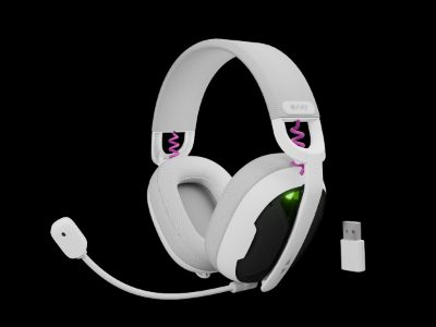 Gaming Headset, Fukiya F6, Bluetooth, Over-Ear, Microphone, White, Wireless