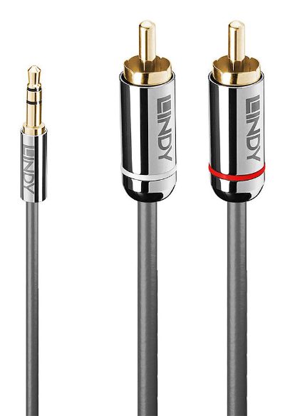 CABLE AUDIO 3.5MM TO PHONO 1M/35333 LINDY