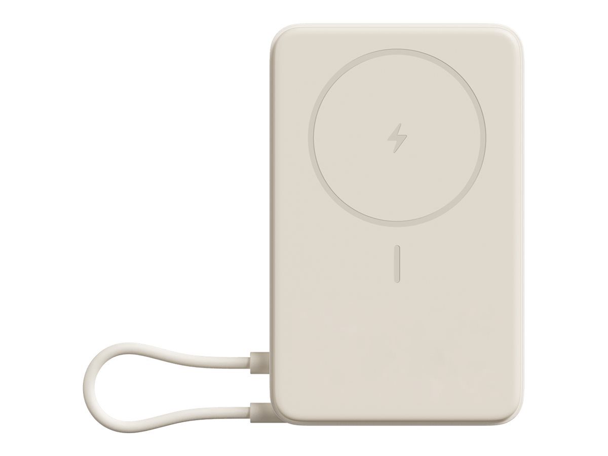 Xiaomi Magnetic Power Bank 10000 with Built-in, 10000 mAh, Beige