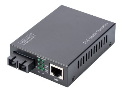 DIGITUS Gigabit Ethernet PoE+ Media Converter, Multimode, Digitus