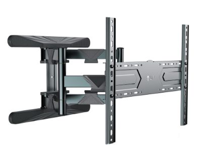 Full-motion wall mount, WM-80ST-01, Tilt, swivel, rotate, 40-80 ", Maximum weight (capacity) 50 kg, Black