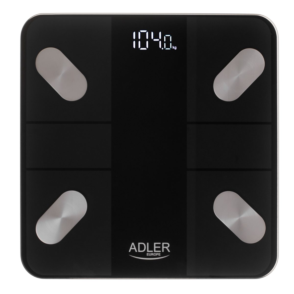Smart Bathroom Scale, AD 8186b, Maximum weight (capacity) 180 kg, Accuracy 100 g, Body Mass Index (BMI) measuring, Black