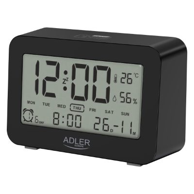 Alarm Clock, AD 1196b, Alarm function, Black