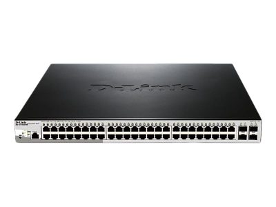 Metro Ethernet Switch, DGS-1210-52MP/ME, Managed L2, Rack mountable, Gigabit Ethernet (copper) ports quantity 48, SFP ports quantity 4, Power over Ethernet (PoE) ports quantity 40, PoE/Poe+ ports quantity 8, Power supply type Single, 24 month(s)