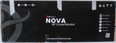 Arozzi Nova 49" VA, 165Hz - Black, Arozzi, Nova, 49 ", VA, 32:9, 165 Hz, 4 ms, 5120 x 1440 pixels, 350 cd/m², HDMI ports quantity 2, Black, Warranty 24 month(s), DAMAGED PACKAGING, SCRATCHED BODY
