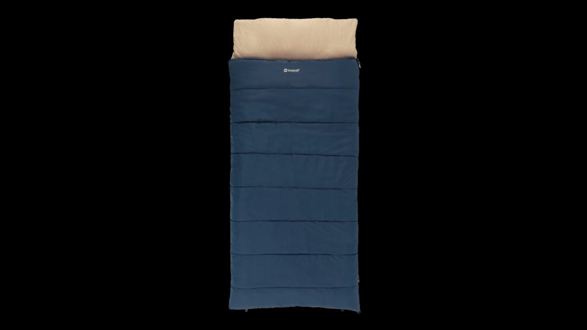 Outwell Contour Lux XL, Sleeping Bag, 220 x 105 cm, 2-way L-shape open-end with auto lock