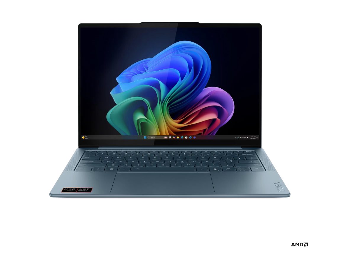 Lenovo Yoga Slim 7 14AKP10 AMD, Tidal Teal, 14 ", OLED, WUXGA, 1920 x 1200 pixels, Glossy, AMD Ryzen AI 5, 340, 16 GB, Soldered LPDDR5, Solid-state drive capacity 512 GB, AMD Radeon 840M Graphics, Windows 11 Home, 802.11be, Bluetooth version 5.4, Keyboard language Nordic, Keyboard backlit, Warranty 24 month(s), Battery warranty 12 month(s)