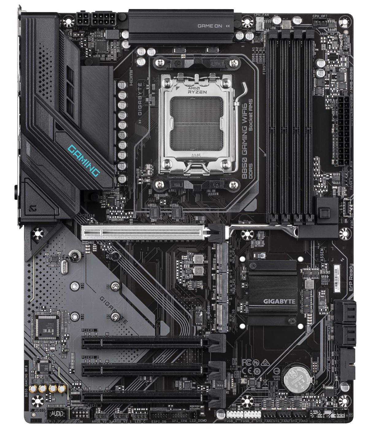 Mainboard, GIGABYTE, AMD B850, Socket AM5, ATX, RAM DDR5-SDRAM, 4xSlots, Wi-Fi Yes, Bluetooth Yes, 3xNumber of M.2 (M) slots, B850 GAMING WIFI6, B850GAMINGWF6