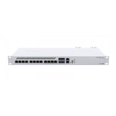 MikroTik Cloud Router Switch 312-4C+8XG-RM with RouterOS L5, 1U rackmount Enclosure, MikroTik