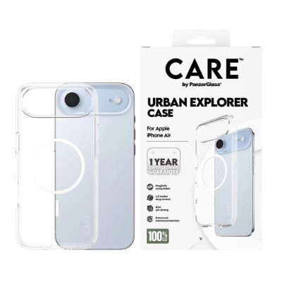 PanzerGlass Back cover, Apple, iPhone Air, Recycled plastic, Transparent, Urban Explorer w. White MagSafe