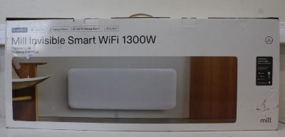 Mill PA1300WIFI4 Panel Heater with WiFi Gen 4 1300 W Suitable for rooms 15-19 m² White IPX4, Mill Invisible Smart WiFi Heater, PA1300WIFI4, Panel Heater, 1300 W, Suitable for rooms up to 15-19 m², White, DAMAGED PACKAGING, BIG DENT ON FRONT, IPX4
