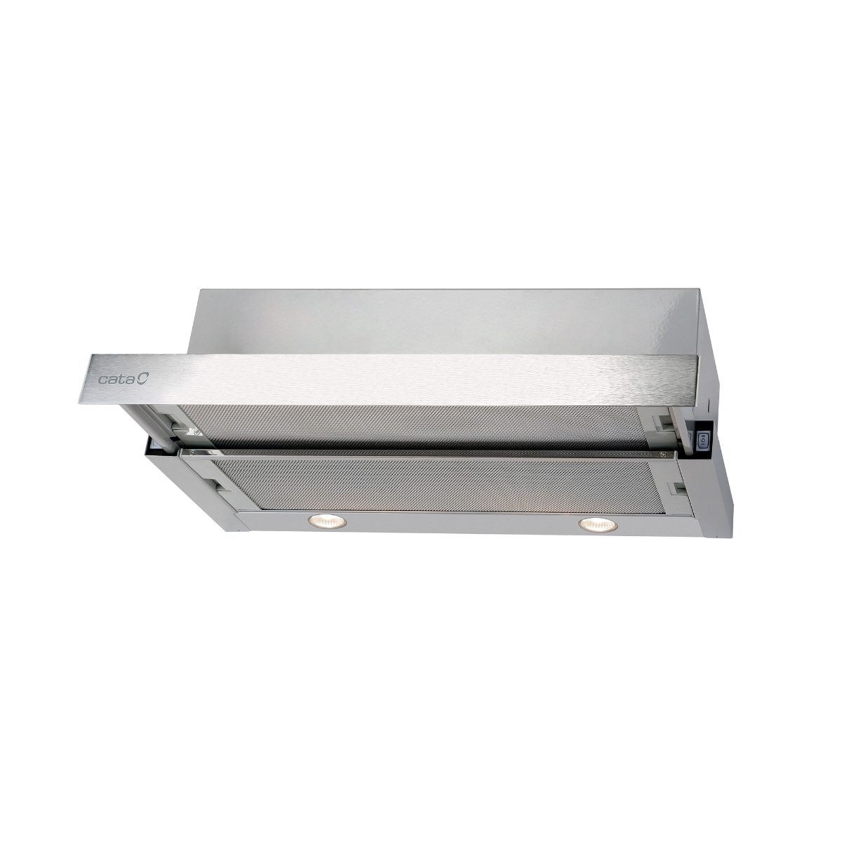 Hood, TF 2003 Duralum 600, Telescopic, Energy efficiency class C, Width 60 cm, 390 m³/h, Mechanical control, LED, Stainless steel