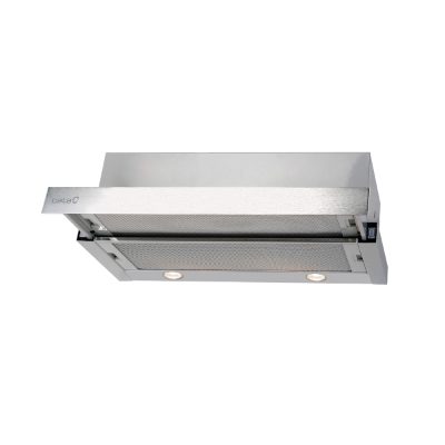 Hood, TF 2003 Duralum 600, Telescopic, Energy efficiency class C, Width 60 cm, 390 m³/h, Mechanical control, LED, Stainless steel
