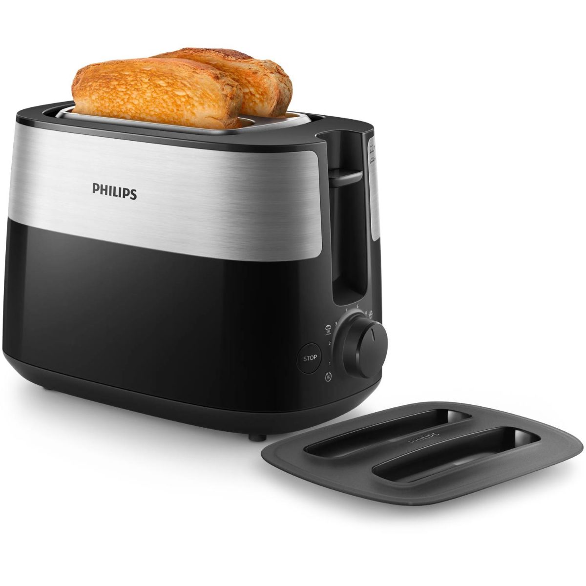 PHILIPS Daily Collection Tosteris, 830 W (melns)