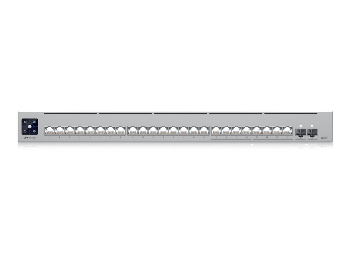 Etherlighting Switch with 2.5 GbE, USW-Pro-Max-24, Managed L3, Rackmountable, Gigabit Ethernet (copper) ports quantity 24
