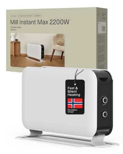 Heater, CO2200MECMAX, Convection Heater, 2200 W, Number of power levels 3, Suitable for rooms up to max 30 m², White