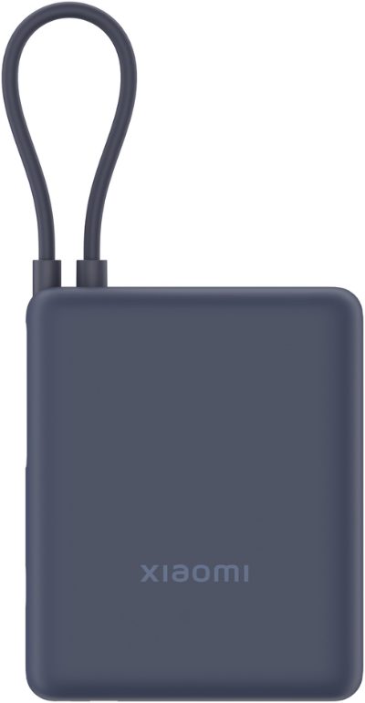 Xiaomi 33W Power Bank (Integrated Cable), 10000 mAh, USB-C, Ice Blue