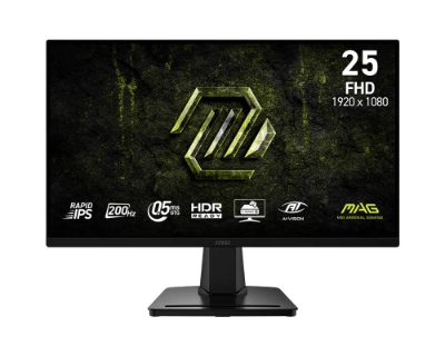 LCD Monitor, MSI, 24.5 ", 1920 x 1080 pixels, Full HD, Native aspect ratio 16:9, LCD, Flat, MAG256FE20