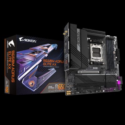 B650M AORUS ELITE AX rev 1.3, Processor family AMD, Processor socket AM5, DDR5 DIMM, Supported hard disk drive interfaces 	SATA, M.2, Number of SATA connectors 4