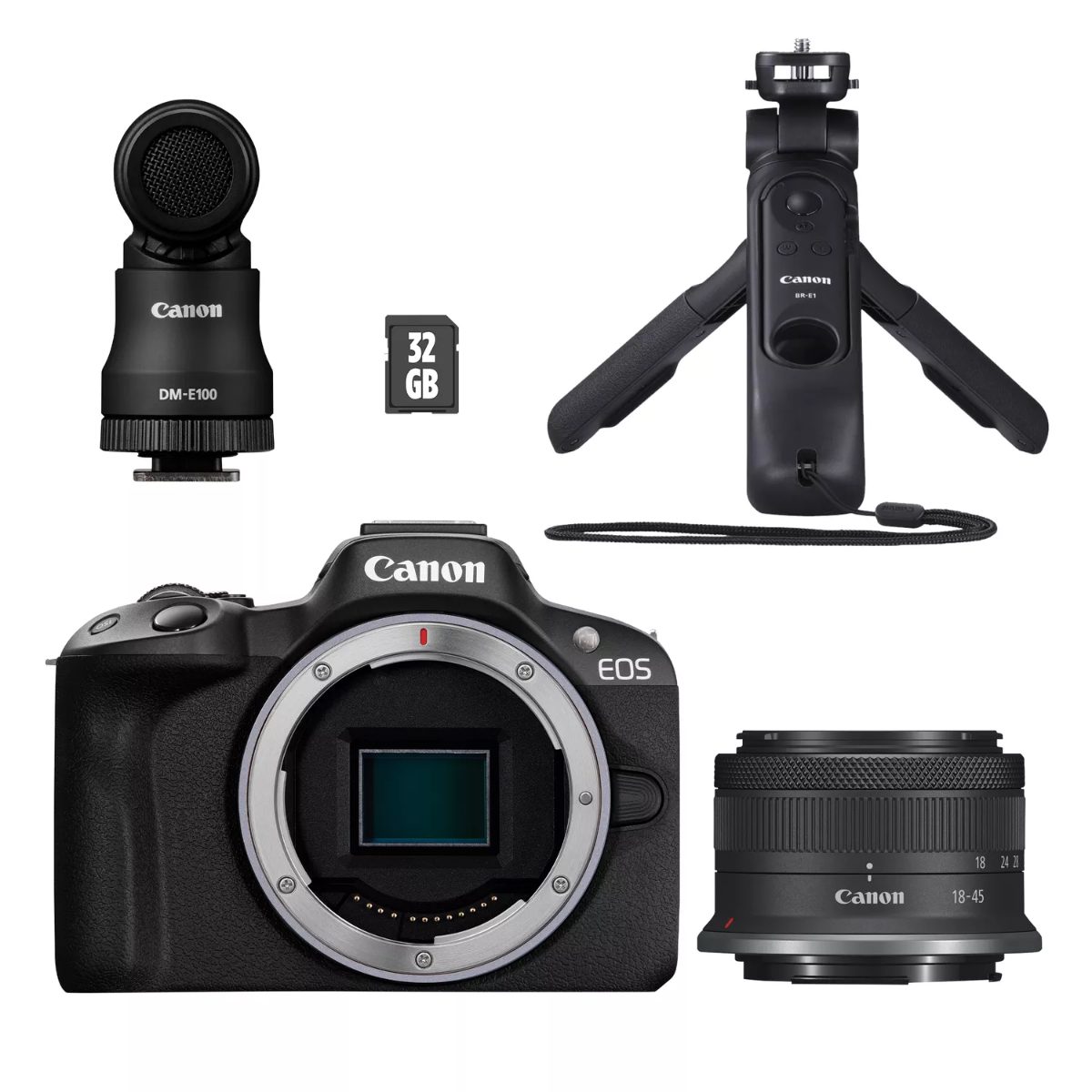 EOS R50 + RF-S 18-45mm CREATOR KIT (SIP), Megapixel 24.2 MP, Image stabilizer, ISO sensitivity (max) 32000, Display diagonal 2.95 ", Wi-Fi, Video recording, Automatic, manual, CMOS, Black