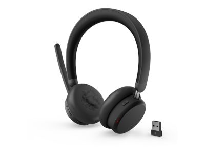 Lenovo Dual-Mode Wireless ANC Headset 6550 (USB-A, Teams), 4XD1S19777, Built-in microphone, Bluetooth, Black