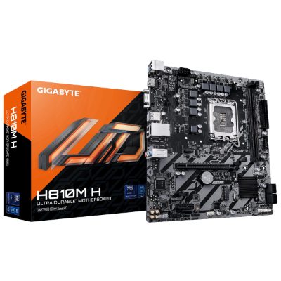 Gigabyte H810M H, Processor family Intel, Processor socket LGA1851, DDR5, Supported hard disk drive interfaces SATA, M.2, Number of SATA connectors 4