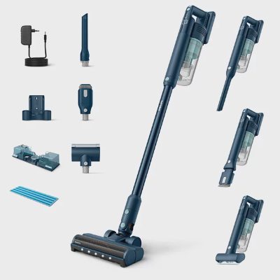 PHILIPS 5000 sērijas bezvada spieķa tipa putekļsūcējs Pet, zils