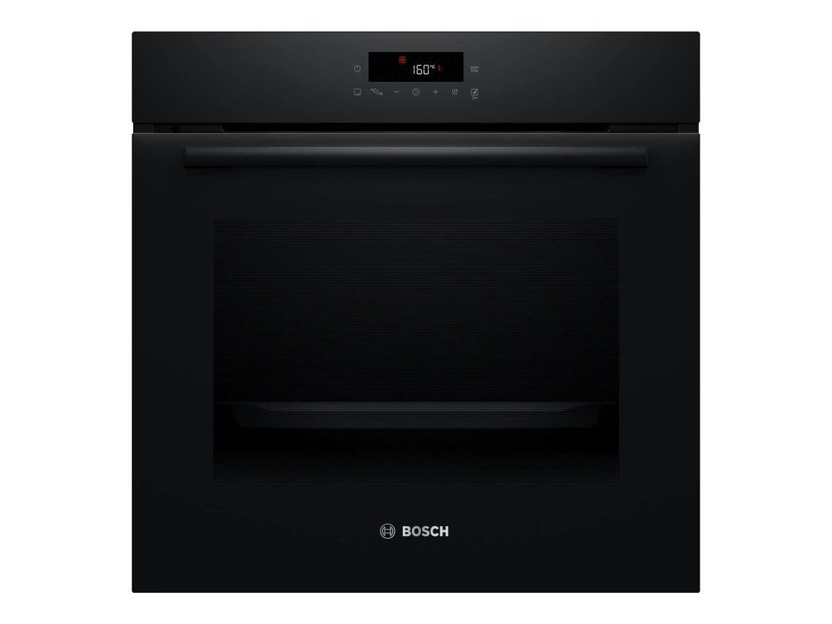 Bosch Oven, HBA572BB4, 71 L, Electric, Pyrolytic/Hydrolytic, Touch, Height 59.5 cm, Width 59.4 cm, Black