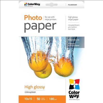High Glossy Photo Paper, 180 g/m², 10x15
