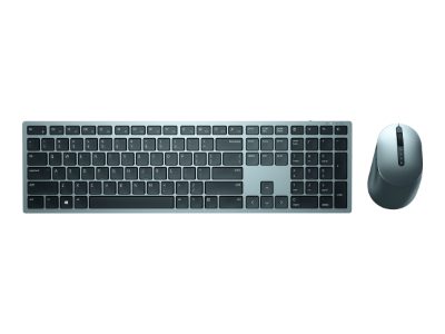 Premier Multi-Device Keyboard and Mouse, KM7321W, Keyboard and Mouse Set, Wireless, Batteries included, Wireless connection, Russian, Titan grey