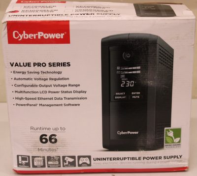 CyberPower VP1000ELCD Backup UPS Systems, SALE OUT., CyberPower, Backup UPS Systems, VP1000ELCD, 1000 VA, 550 W