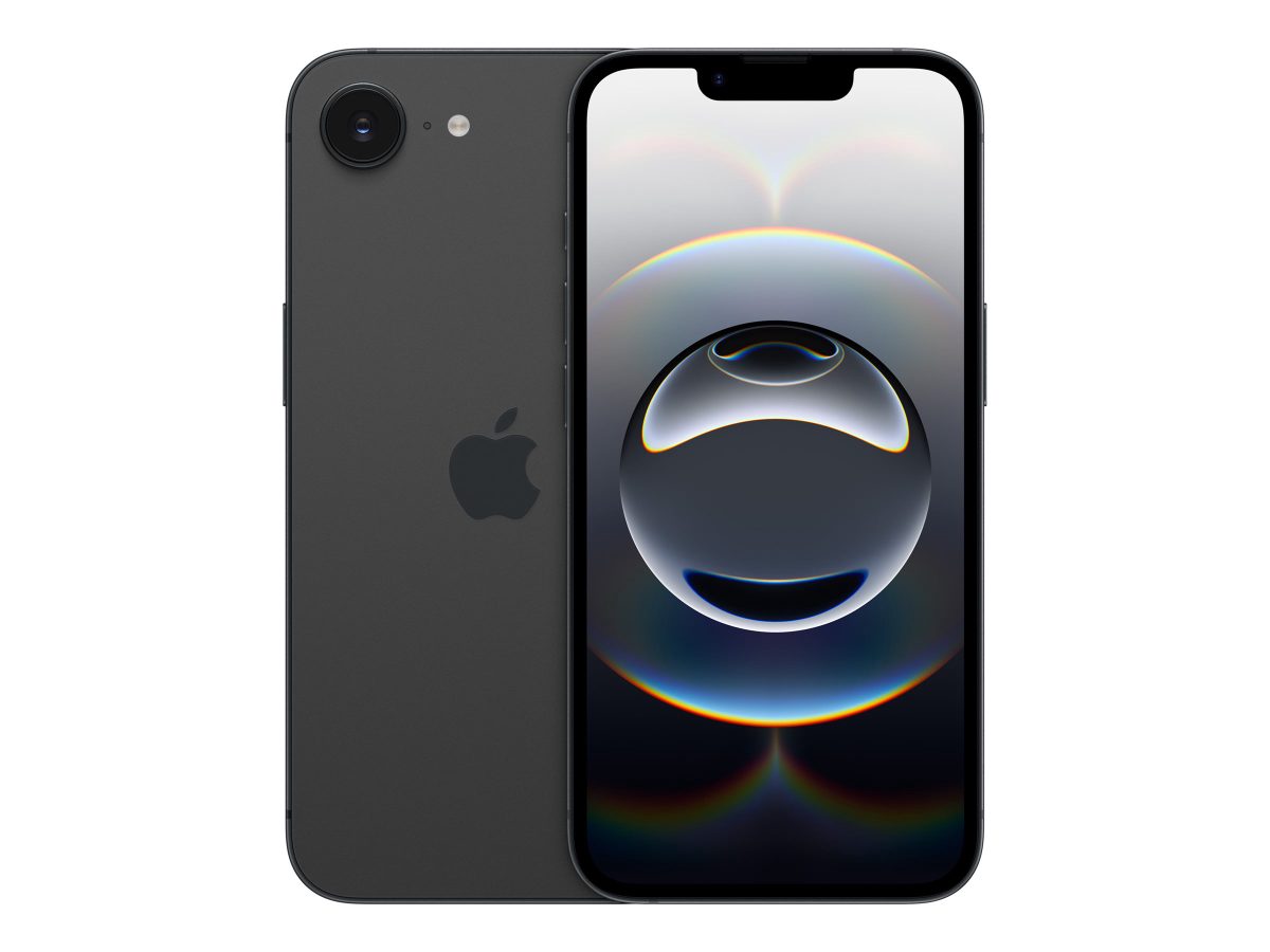 iPhone 16e, Black, 6.1 ", 2532 x 1170 pixels, OLED, A18, Internal RAM 8 GB, 256 GB, Dual SIM, Nano SIM, 5G, Main camera resolution 48 MP, iOS 26, Secondary camera resolution 12 MP