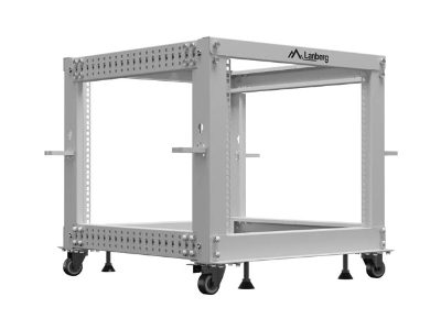 Lanberg Open Rack 19" 9U, adjustable, OR01-6109-S, 65.7 x 60 x 57.7 cm, Gray